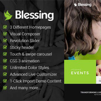 Blessing | Responsive WordPress Theme for Church Websites v1.6.0