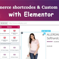 WooCommerce shortcodes & Custom Product page with Elementor v1.1.0