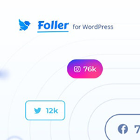 Social followers bar for WordPress – Foller 1.2.5
