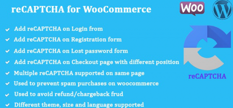 reCAPTCHA for WooCommerce 2.64