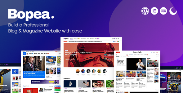 Bopea - Newspaper & Magazine WordPress Theme 1.1.4