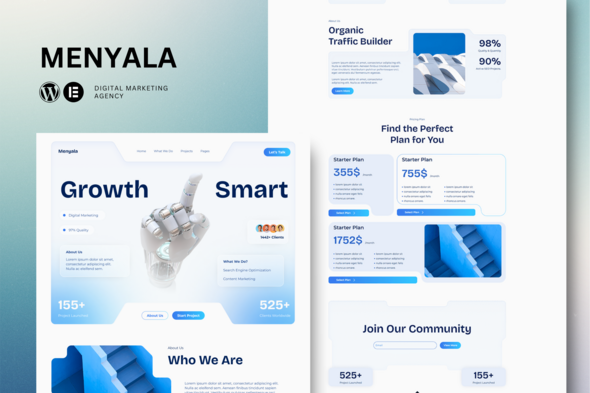 Menyala - Digital Marketing Agency Elementor Template Kit 1.0
