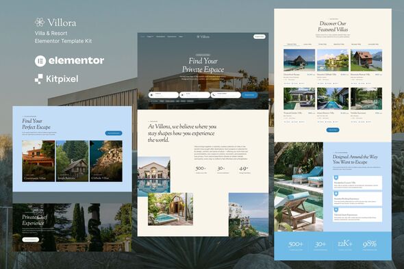 Villora - Villa & Hotel Resort Elementor Template Kit 1.0